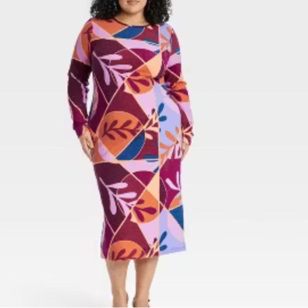 Latino heritage month fitted dress, sold‎ by target. Size large  nwot.